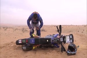Crash bei der Dakar Rally