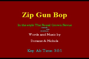 ROYAL CROWN REVUE - Zip gun bop
