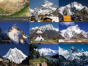 Die hoechsten Berge im Himalaya