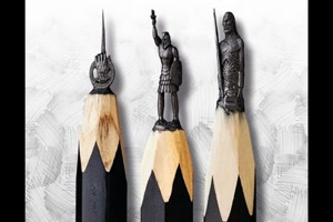 Kunstwerke auf dem Bleistift