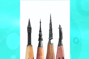 Bleistiftspitzen-Kunstwerke