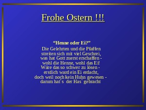 Frohe Ostern