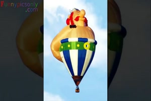 lustige Heissluftballons