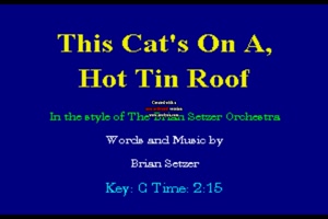 The BRIAN SETZTER ORCHESTRA - This Cats on a hot thin roof