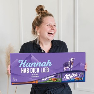 Riesen Milka Schokoladentafel personalisiert!