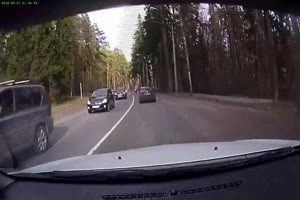 Crash durch Reifenflug