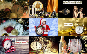 New Year Clocks - Neujahrsuhren