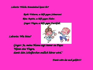 welche Arzneimittel kennt ihr