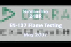 Biomarine EN-137 Flame Test