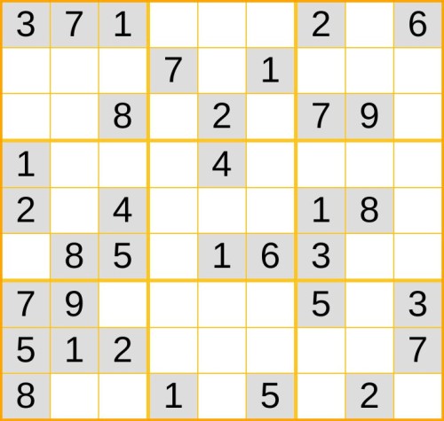 ein leichtes Sudoku (Nr. 83) online spielen