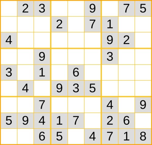 ein leichtes Sudoku (Nr. 111) online spielen