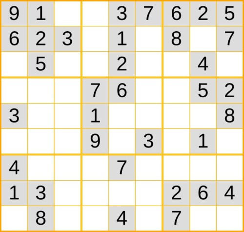 ein leichtes Sudoku (Nr. 155) online spielen