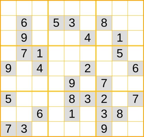 ein schweres Sudoku (Nr. 165) online spielen