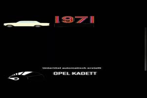 ALTE AUTOS - 1971 Der neue Opel Kadett