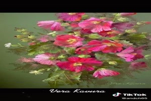 Vera Kavura (painted flowers) - gemalte Blumen