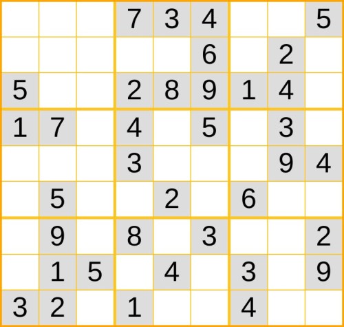 ein leichtes Sudoku (Nr. 236) online spielen