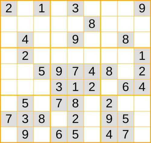 ein leichtes Sudoku (Nr. 246) online spielen