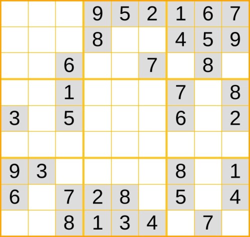 ein leichtes Sudoku (Nr. 300) online spielen