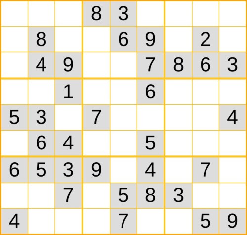 ein leichtes Sudoku (Nr. 303) online spielen