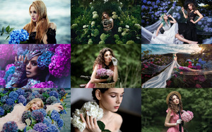 Girls & Hydrangeas - Mdchen & Hortensien