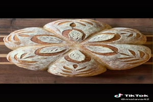Patronen op brood - Muster auf Brot 
