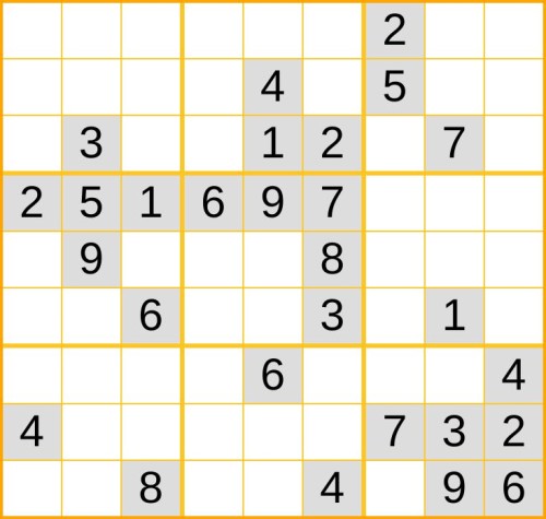 ein schweres Sudoku (Nr. 351) online spielen