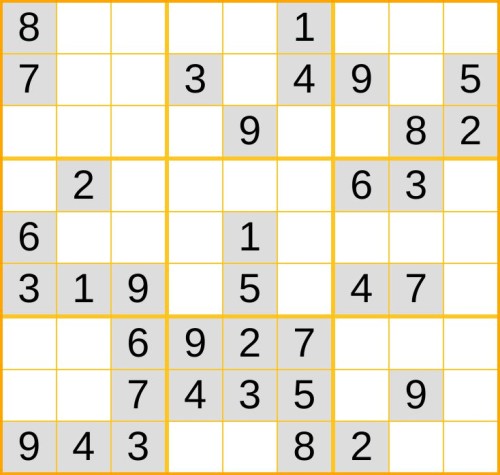 ein leichtes Sudoku (Nr. 357) online spielen