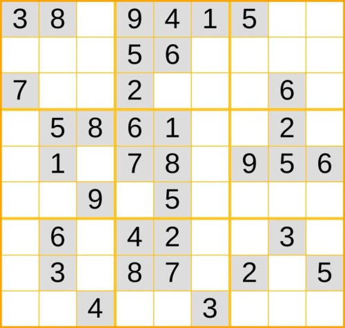 ein leichtes Sudoku (Nr. 359) online spielen