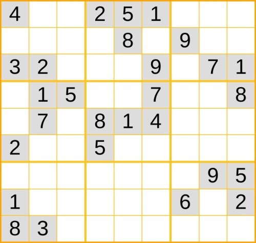 ein schweres Sudoku (Nr. 365) online spielen