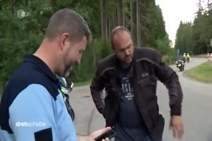 Motorradkontrolle im Schwarzwald