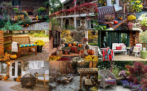 Fall Patios & Balconies - Herbstterrassen und Balkone