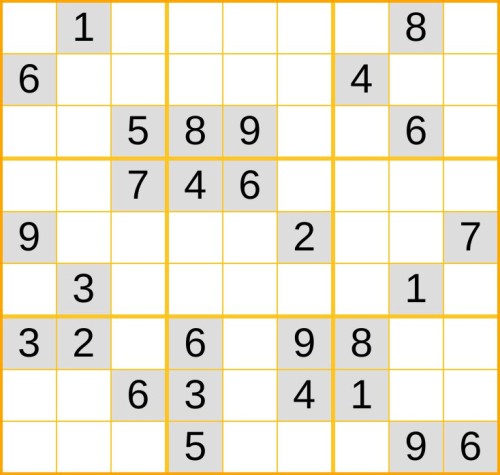 ein schweres Sudoku (Nr. 545) online spielen