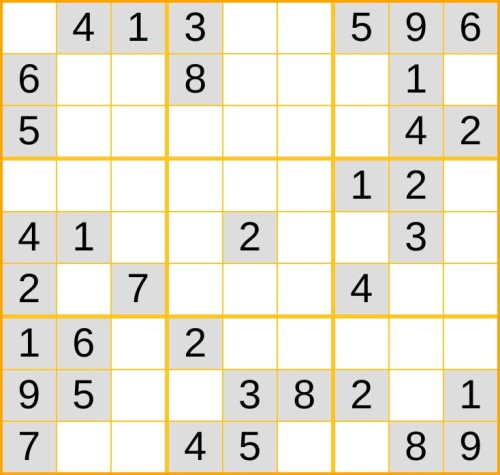 ein leichtes Sudoku (Nr. 546) online spielen