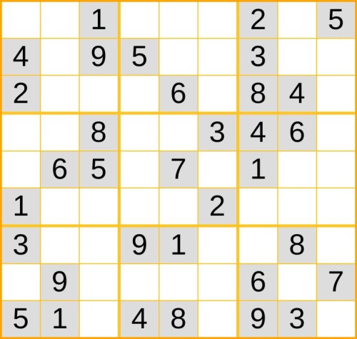 ein leichtes Sudoku (Nr. 549) online spielen