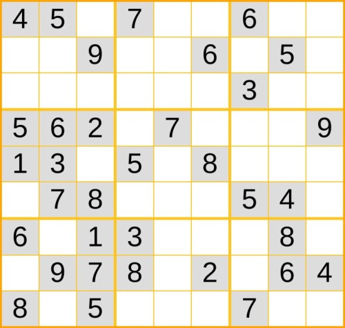 ein leichtes Sudoku (Nr. 556) online spielen