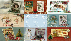 An old Christmas card - Eine alte Weihnachtskarte