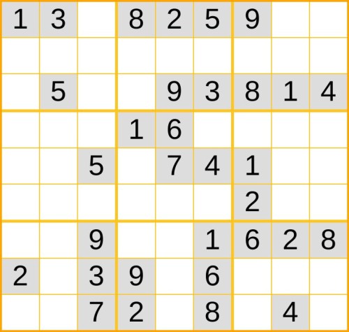 ein mittelschweres Sudoku (Nr. 560) online spielen