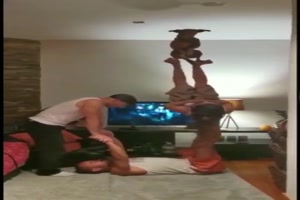Eine akrobatische Familie