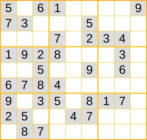 ein leichtes Sudoku (Nr. 590) online spielen