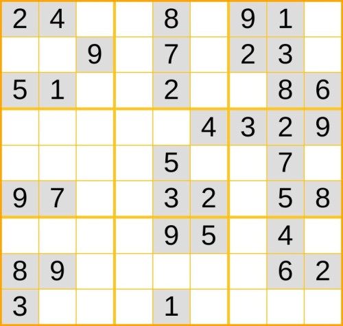ein leichtes Sudoku (Nr. 591) online spielen