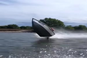 So kann man auch Boot fahren