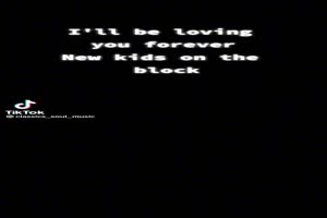 NEW KIDS ON THE BLOCK - I'll be loving you forever