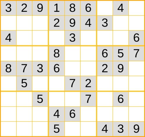 ein leichtes Sudoku (Nr. 728) online spielen