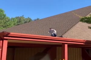 Vom Dach springen