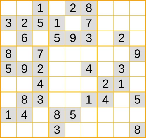 ein leichtes Sudoku (Nr. 795) online spielen