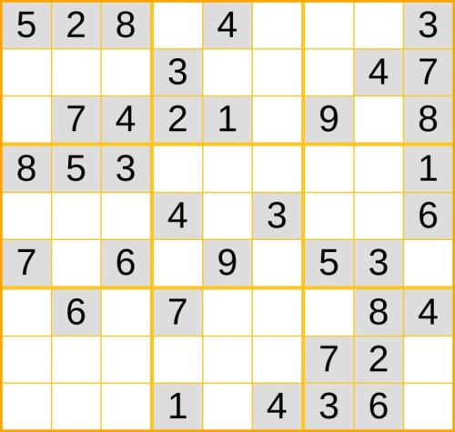 ein leichtes Sudoku (Nr. 800) online spielen