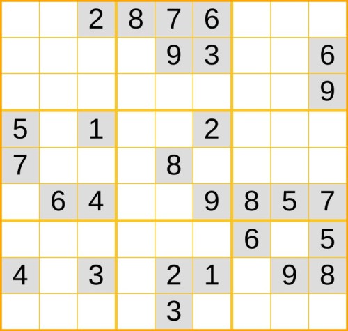 ein schweres Sudoku (Nr. 813) online spielen