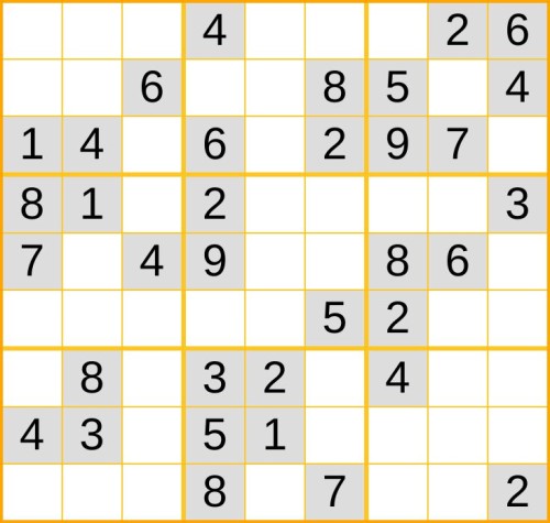 ein leichtes Sudoku (Nr. 815) online spielen