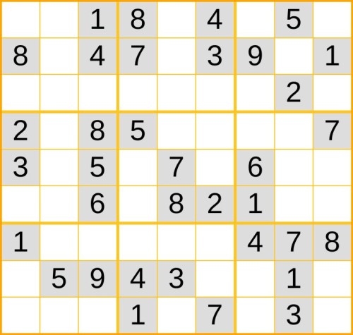 ein leichtes Sudoku (Nr. 824) online spielen