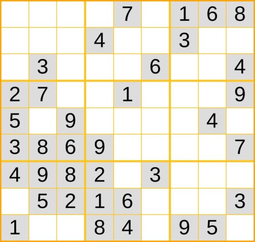 ein leichtes Sudoku (Nr. 832) online spielen